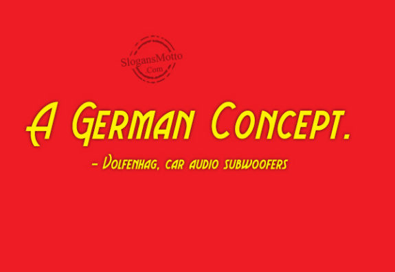 A German Concept. – Volfenhag, car audio subwoofers