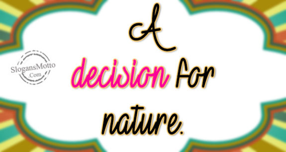 a-decision-for-nature