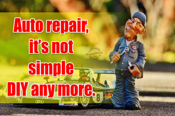 Auto repair, it’s not simple DIY any more.