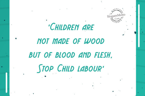 Children Are Not Made Of Wood