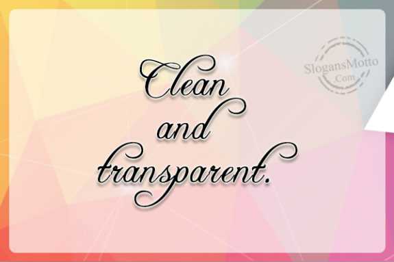 clean-and-transparent