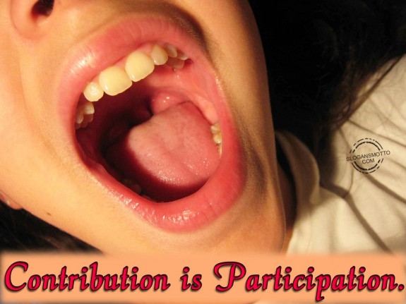 Contribution is Participation