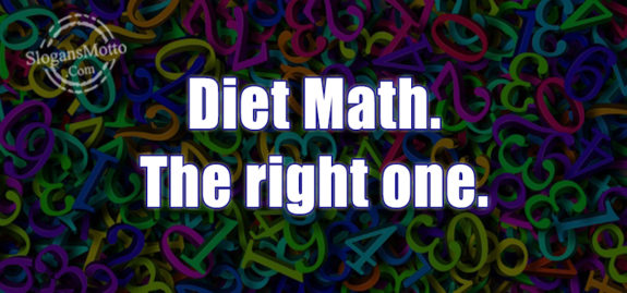 Diet Math The Right One