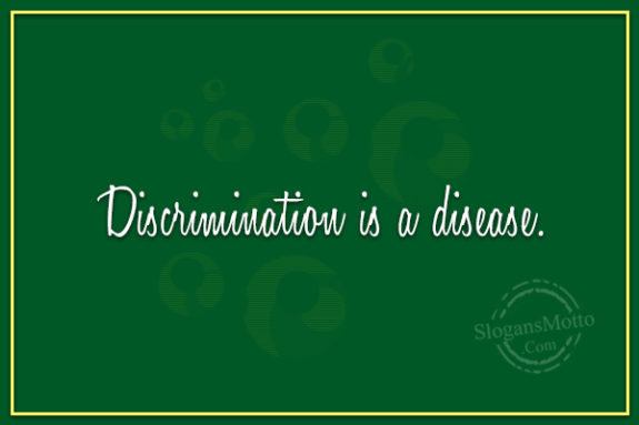 discrimination-is-a-disease