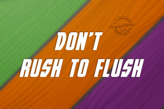 dont-rush-to-flush