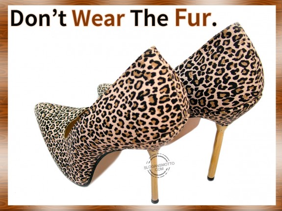 Don’t wear the fur.