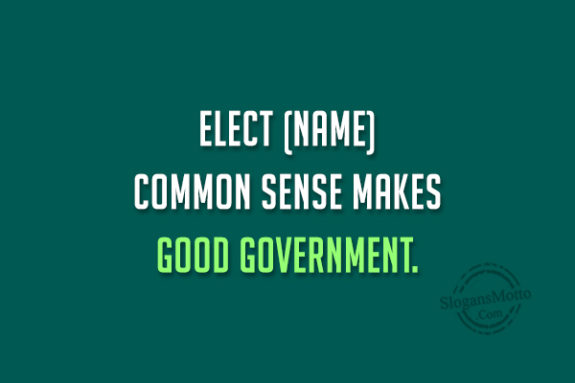 Elect Name Common Sense