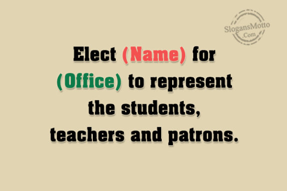 Elect For Office 