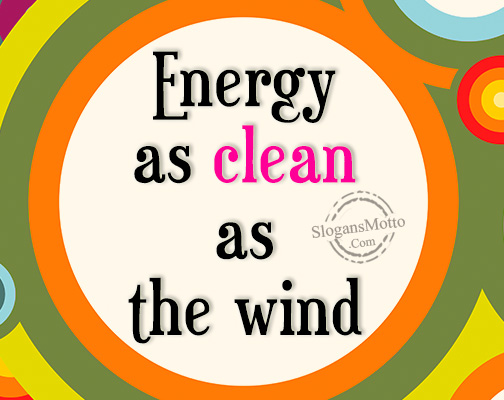 Energy as clean as the wind
