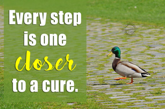 Every step is one closer to a cure.