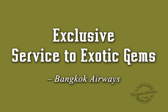 Exclusive Service to Exotic Gems – Bangkok Airways