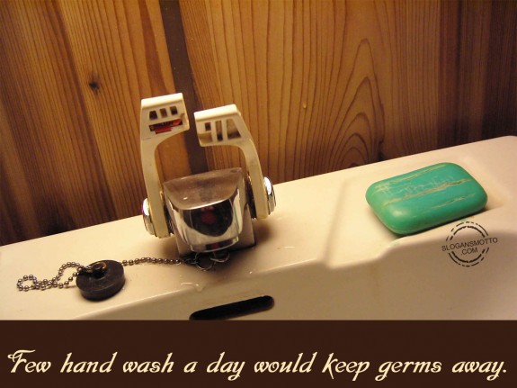 Few hand wash a day would keep germs away