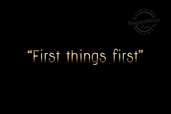 first-things-first