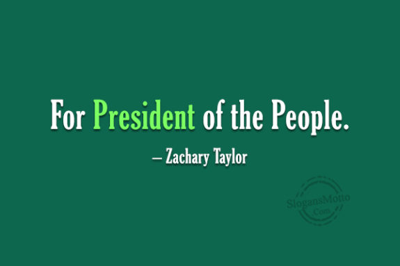 For President Of The People