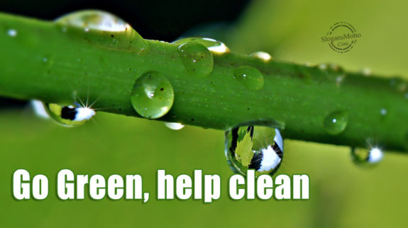 Go Green, help clean