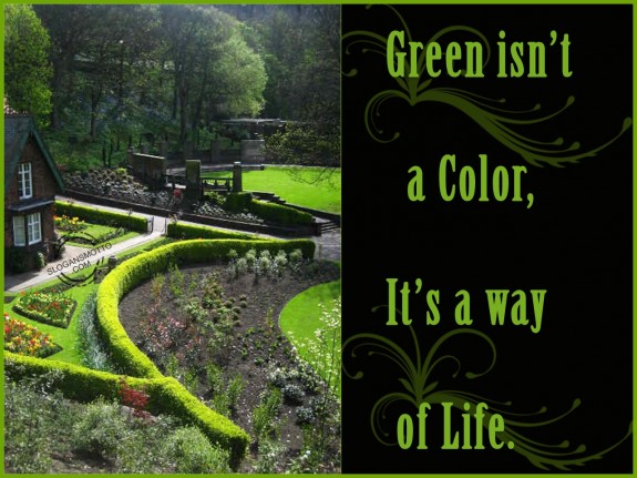 Green isn’t a color, it’s a way of life