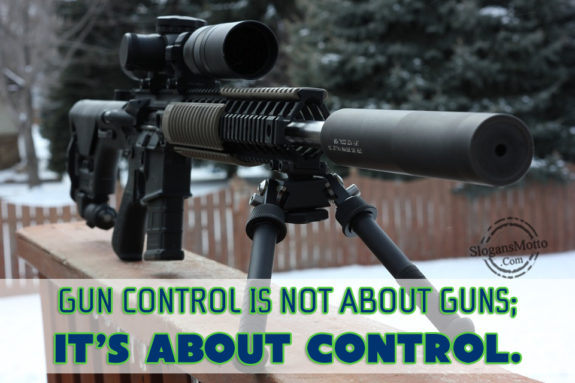 Gun Control Is Not About Guns