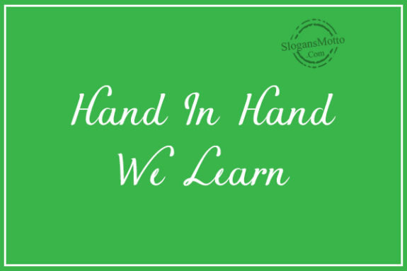 Hand In Hand We Learn