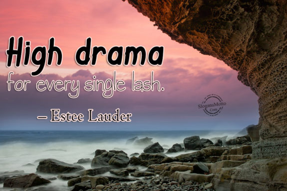 High drama for every single lash. – Estee Lauder