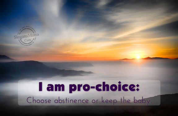 I Am Pro Choice