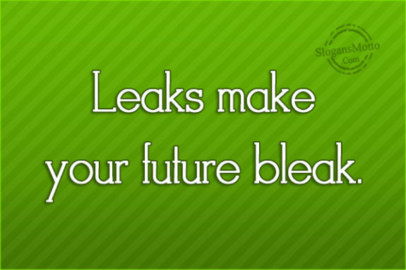 Leaks Make Your Future Bleak