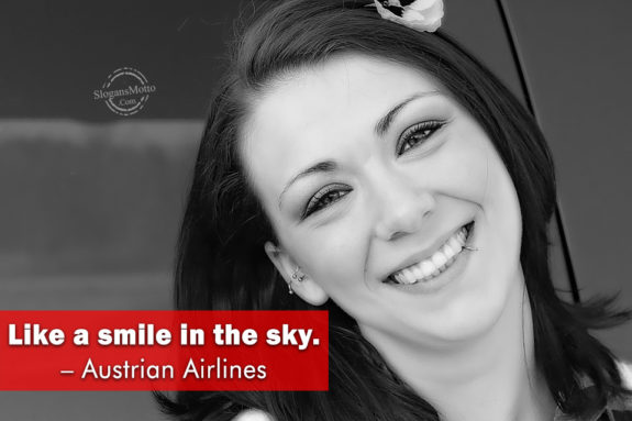 Like a smile in the sky. – Austrian Airlines