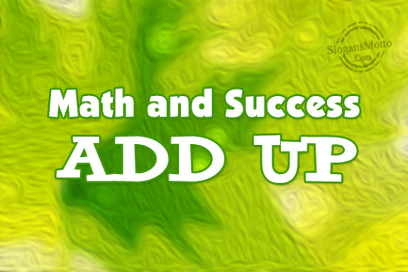 Math And Success Add Up
