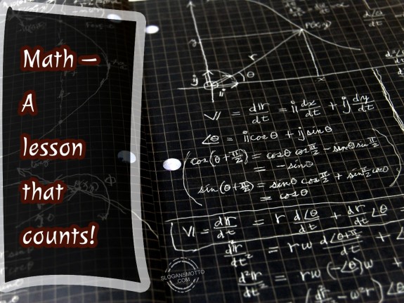 Math – A lesson that counts!