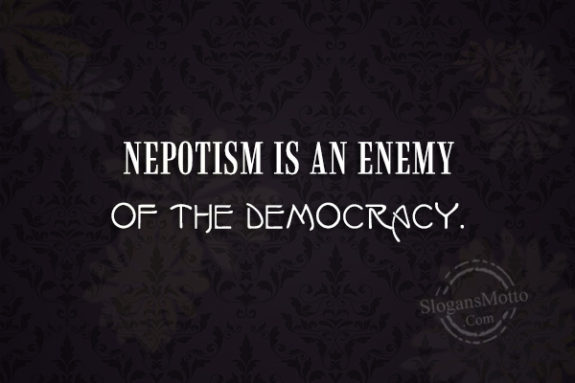 nepotism-is-an-enemy