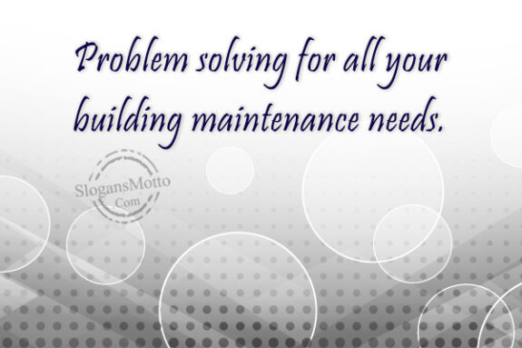 problem-solving-for-all-your-building