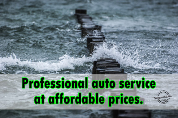 Professional auto service at affordable prices.
