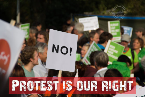 Protest Is Our Right