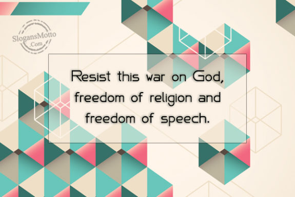  Resist This War On God