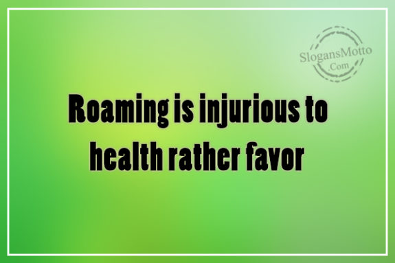 roaming-is-injurious-to-health-rather-favor