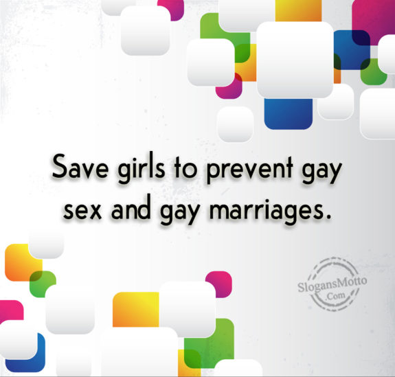 Save Girl To Prevent Gay