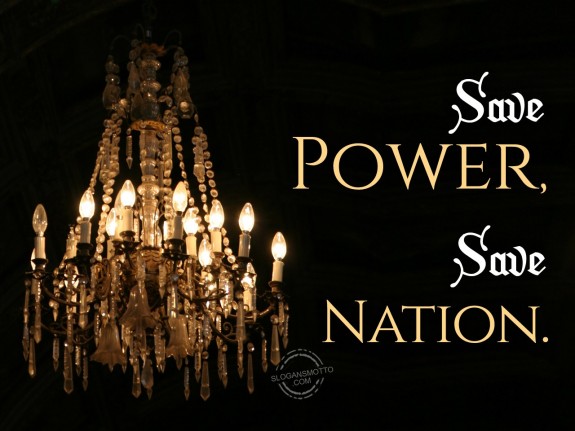 Save Power, Save Nation.