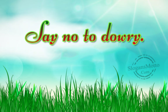 say-no-to-dowry