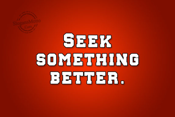 Seek Something Better