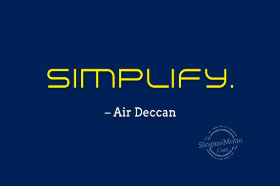Simplify. – Air Deccan