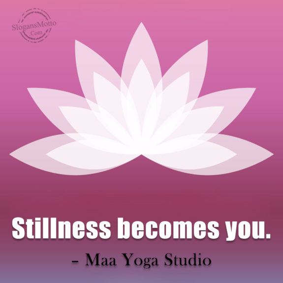 Stillness Becomes You