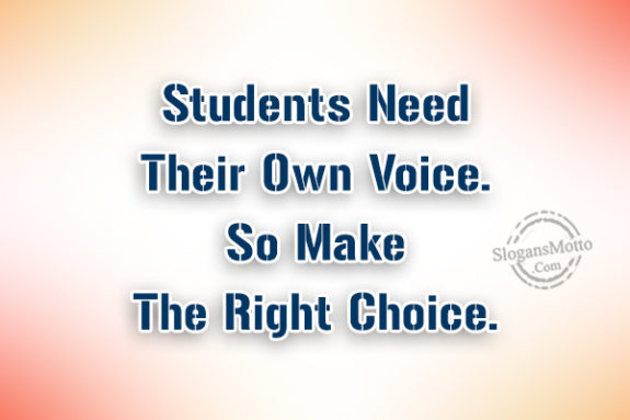 Students Need Their Own Voice