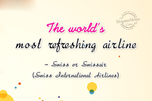 The world’s most refreshing airline – Swiss or Swissair (Swiss International Airlines)