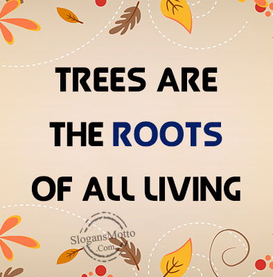 Trees are the roots of all living