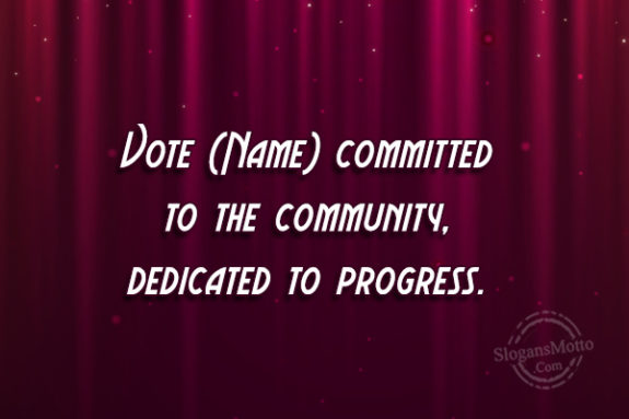 Vote Committed To The Community