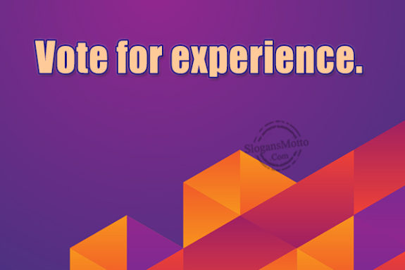 Vote For Experience