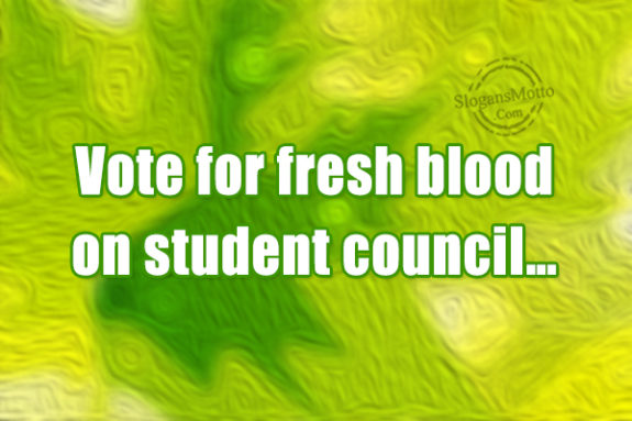 Vote For Fresh Blood