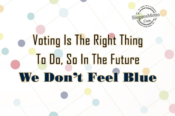 Voting Is the Right Thing To Do
