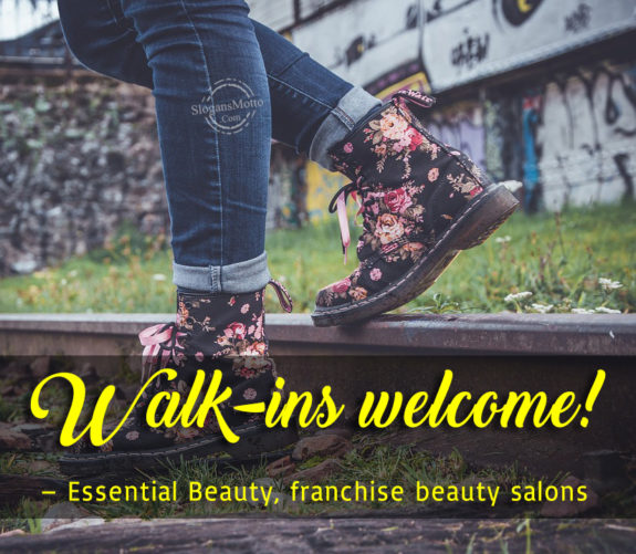 Walk-ins welcome! – Essential Beauty, franchise beauty salons 