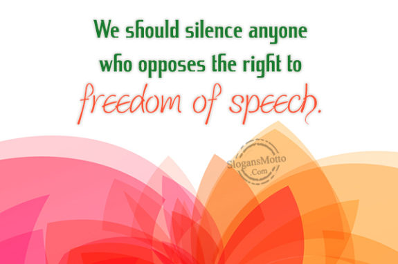 We Should Silence Anyone