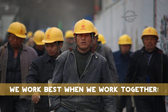 We Work Best When We Work Together!